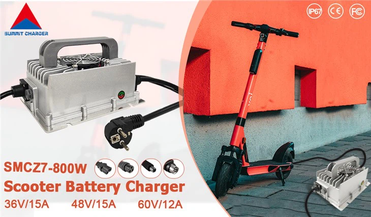 Carregadores portáteis para patinetes elétricos